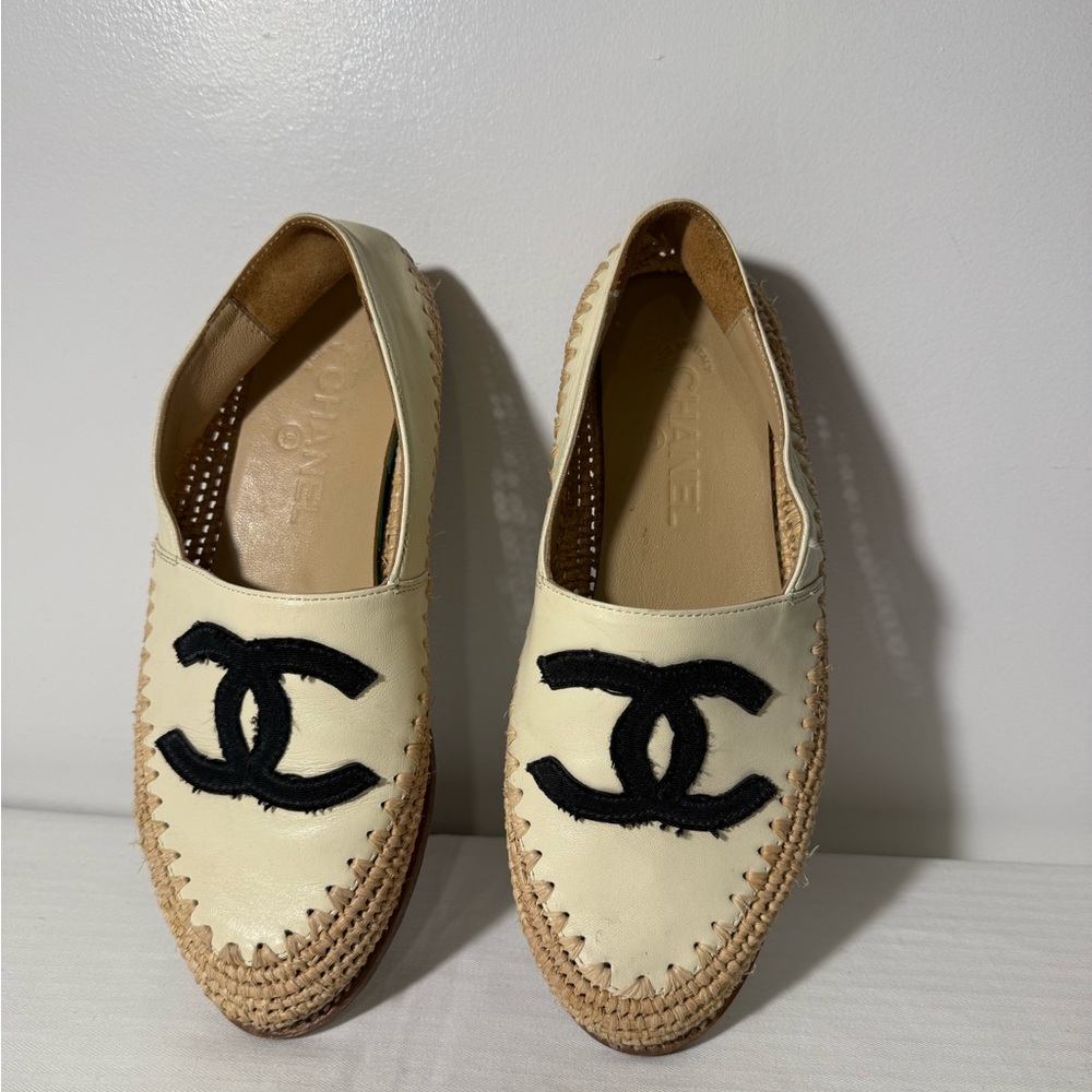 Chanel Women's Cream Espadrilles